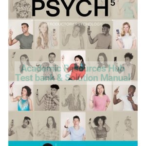 Test Bank For PSYCH 5, Introductory Psychology, 5th Edition, 5th Edition By Spencer A. Rathus,ISBN-10: 1305666607, ISBN-13: 9781305666603