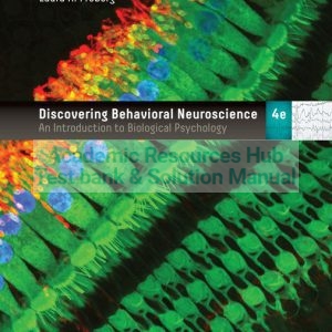 Test Bank For Discovering Behavioral Neuroscience: An Introduction to Biological Psychology, 4th Edition By Laura A. Freberg, ISBN: 9781337695992