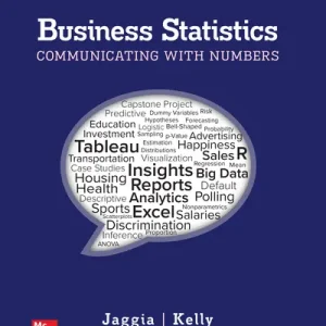 Business Statistics: Communicating with Numbers, 5th Edition By Sanjiv Jaggia and Alison Kelly Test bank