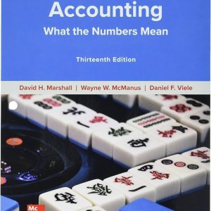 Accounting What the Numbers Mean 13th Edition By David Marshall and Wayne McManus and Daniel Viele 2022 Test Bank