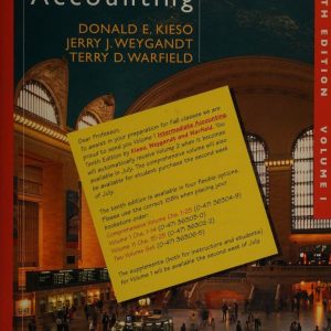 Intermediate Accounting, Volume 1, 12th Canadian Edition by Donald E. Kieso, Jerry J. Weygandt Testank.