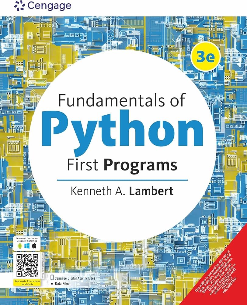 Fundamentals of Python First Programs, 3rd Edition Kenneth A. Lambert (Solution manual)