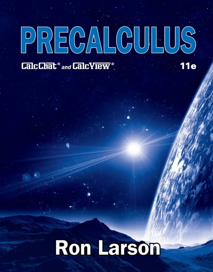 Precalculus, 11th Edition Ron Larson Test bank