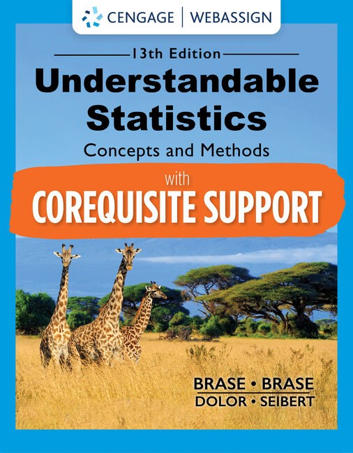 Understandable Statistics 13th Edition by Charles Henry Brase (Solution manual)