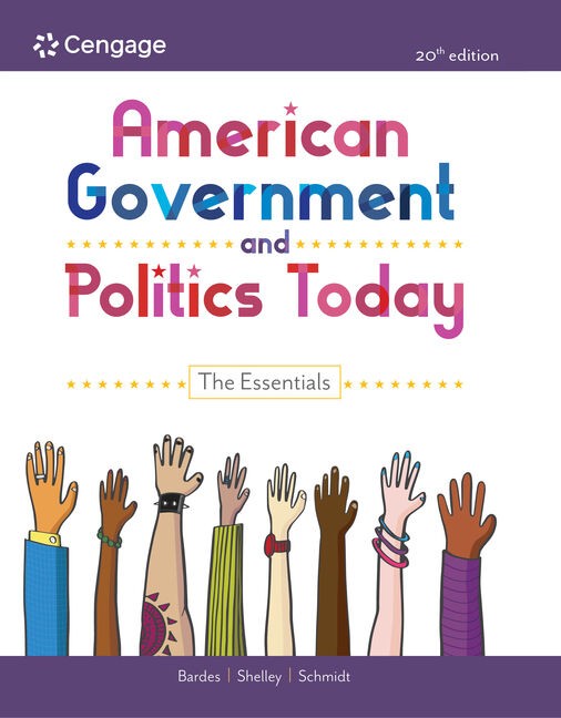 American Government and Politics Today The Essentials 20th Edition Barbara A Bardes Instructor solution manual